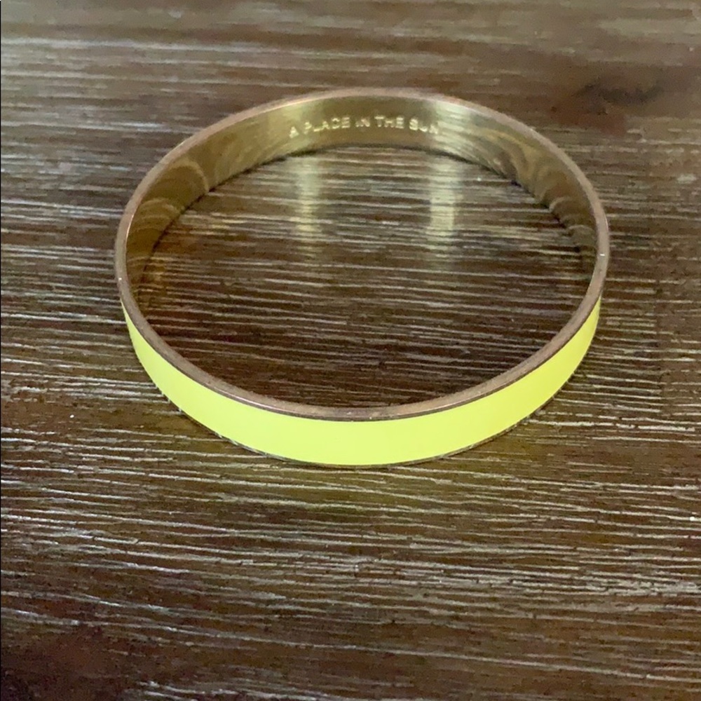 Kate Spade yellow and gold enamel bracelet